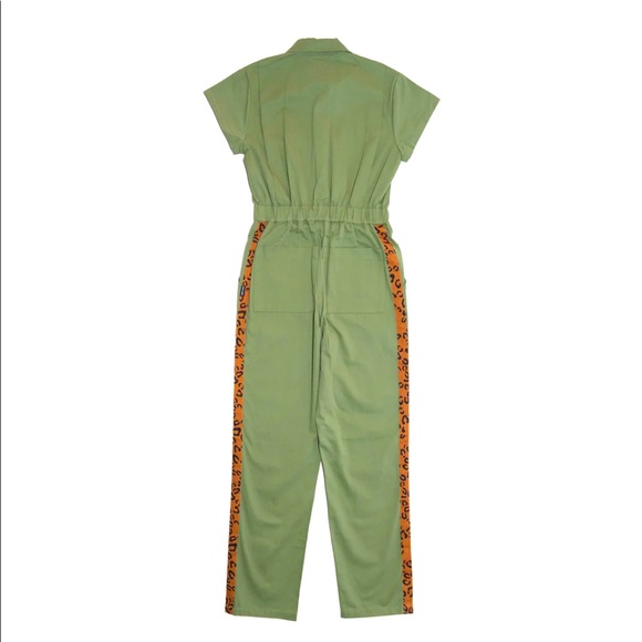 HOT LAVA COVERALL JUMPSUIT IN ARMY/ANIMAL - Picture 1 of 3